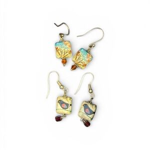 Colorful Bird Design Earrings